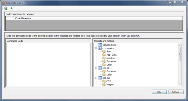 The Generate Code Form