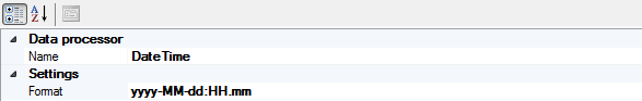 DateTime data processor properties